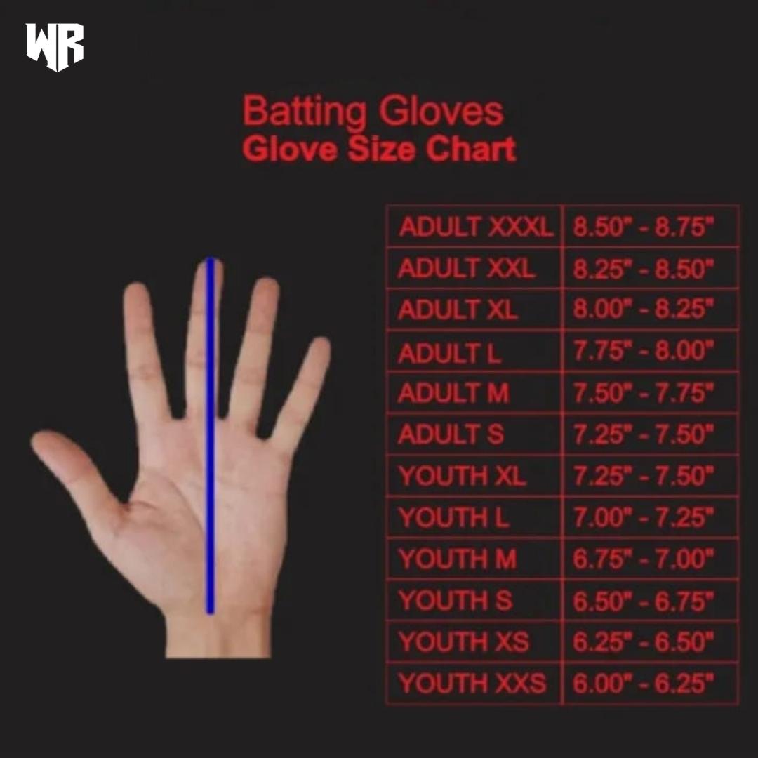 Windster Batting Glove - Long Cuff - Red - Full Leather