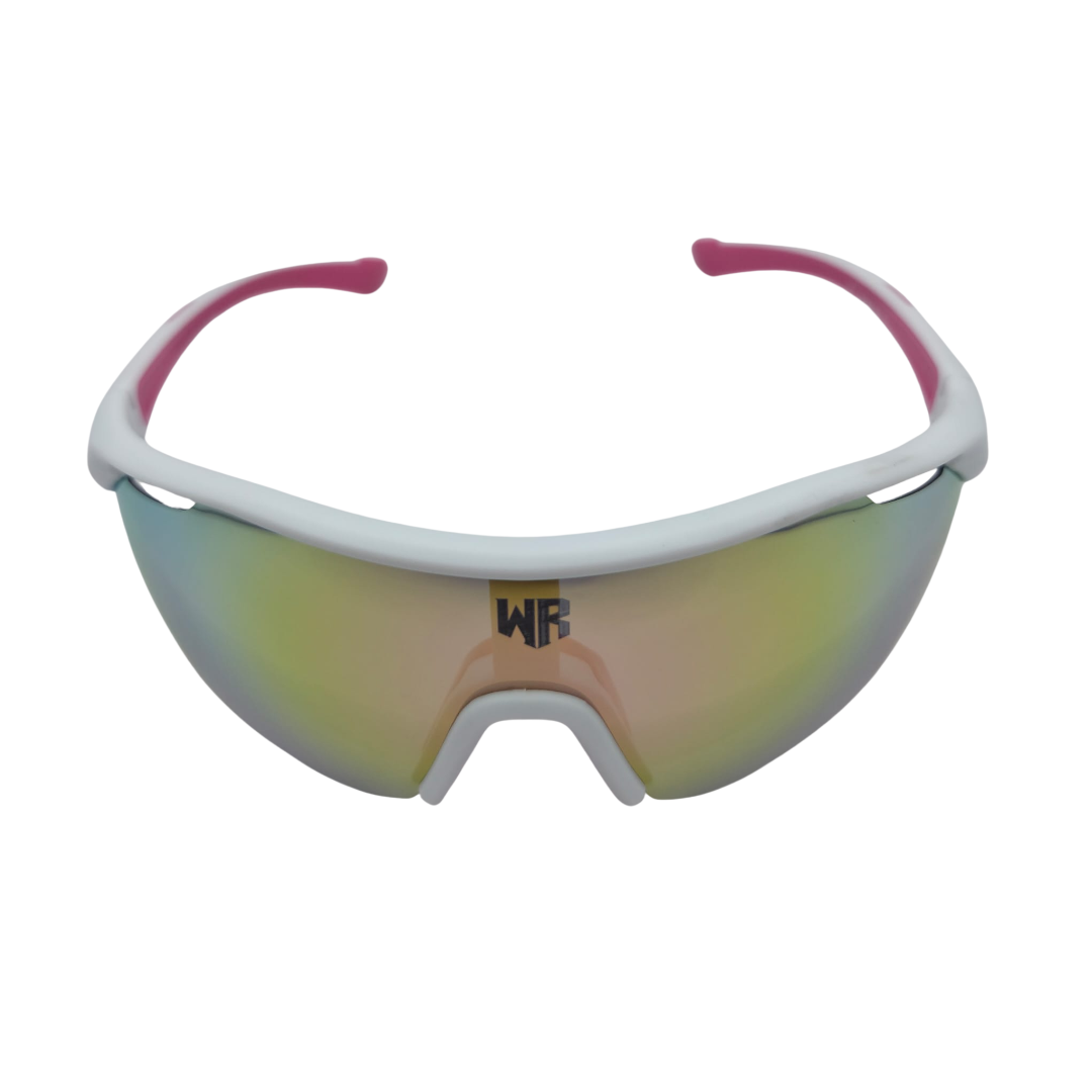 Baseball Sports Glasses White Pink