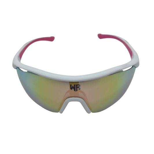 Baseball Sports Glasses White Pink