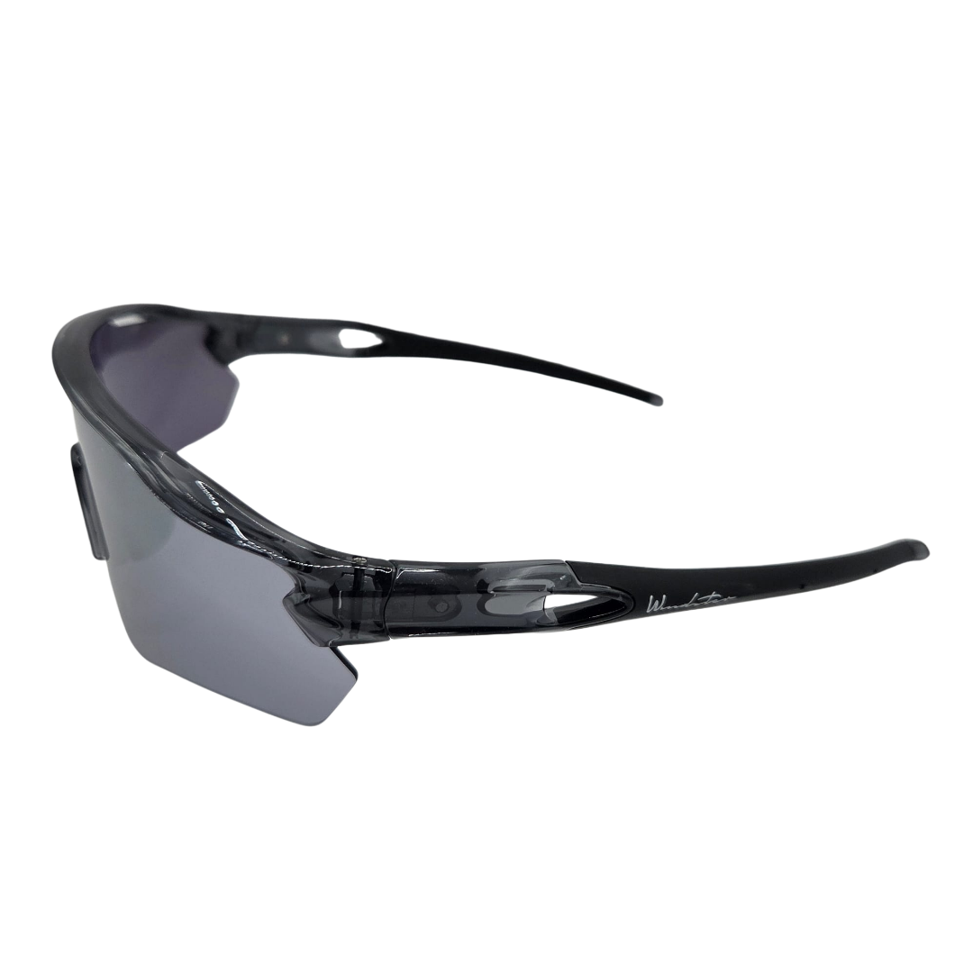 Windster Baseball &amp; Softball Sportzonnebril met etui - glanzend zwart 