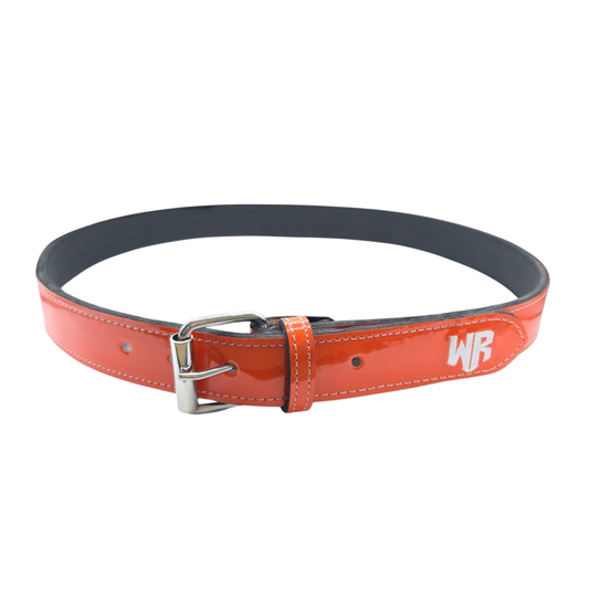Windster Baseball Shiny Leather Belt - Orange