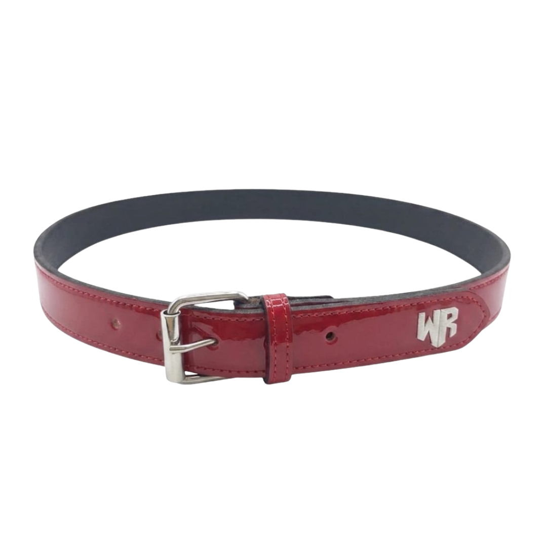 Windster Baseball Shiny Leather Belt - Red