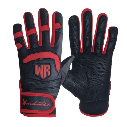 Windster Batting Glove - Black & Red - Windster Baseball