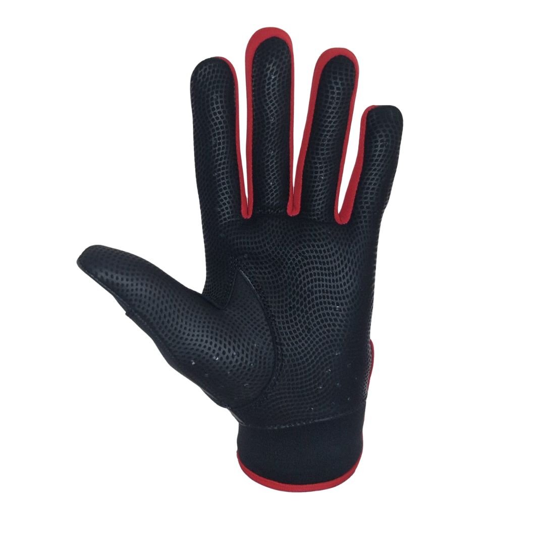 Windster Batting Glove - Black & Red - Windster Baseball