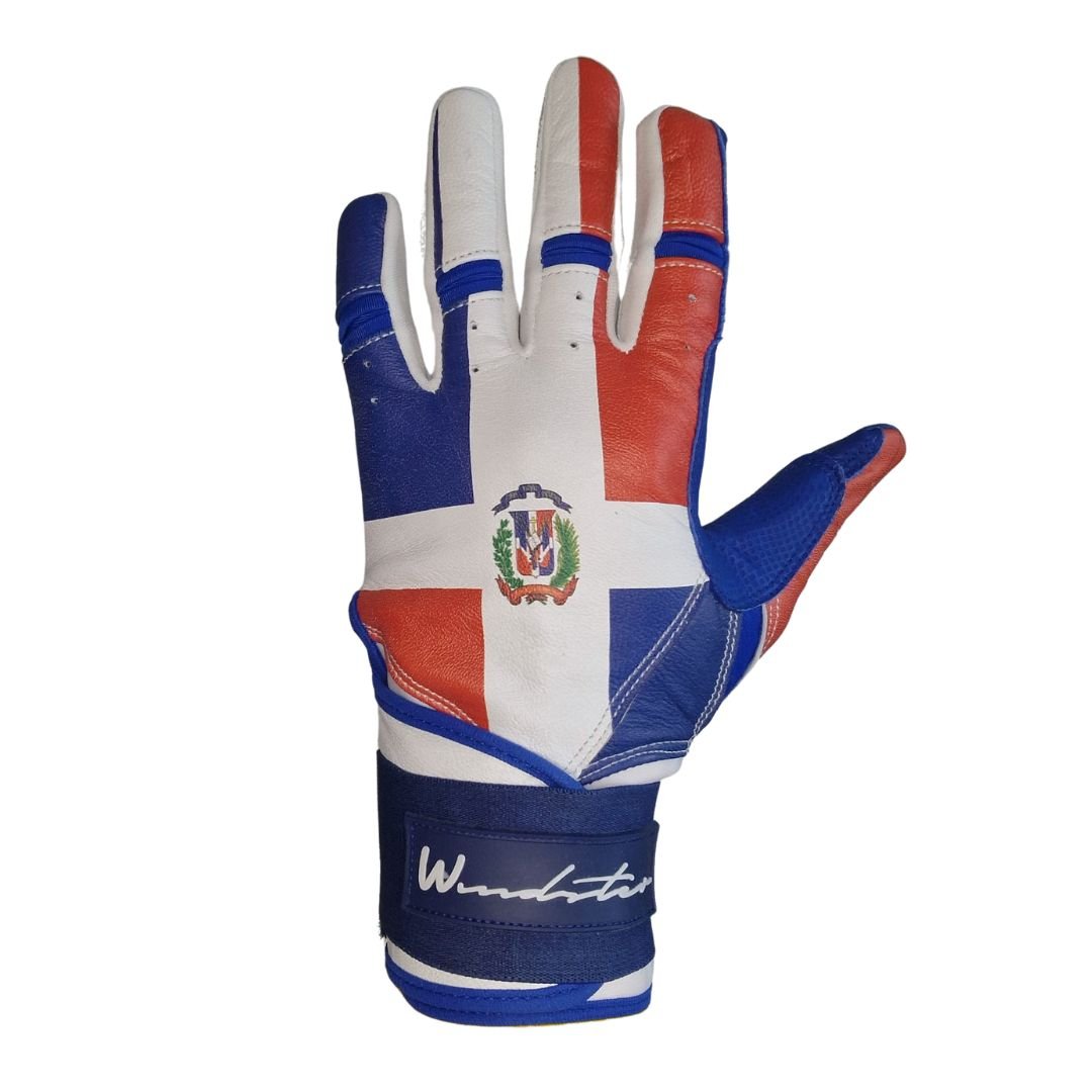 Windster Batting Glove - Long Cuff - Dominican Republic - Full Leather - Windster Baseball