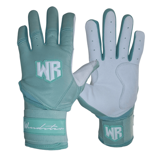 Windster Batting Glove - Long Cuff - Mint - Full Leather - Windster Baseball