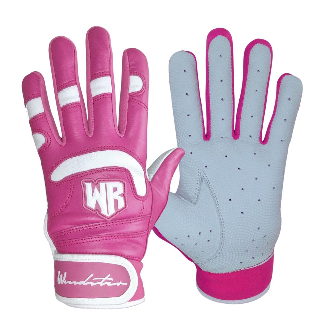 Windster Batting Glove - Pink & White - Windster Baseball