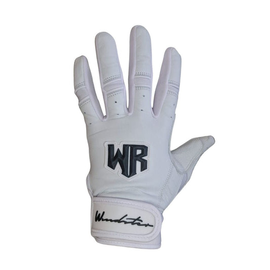 Windster Batting Glove - White - Full Leather - Windster Baseball