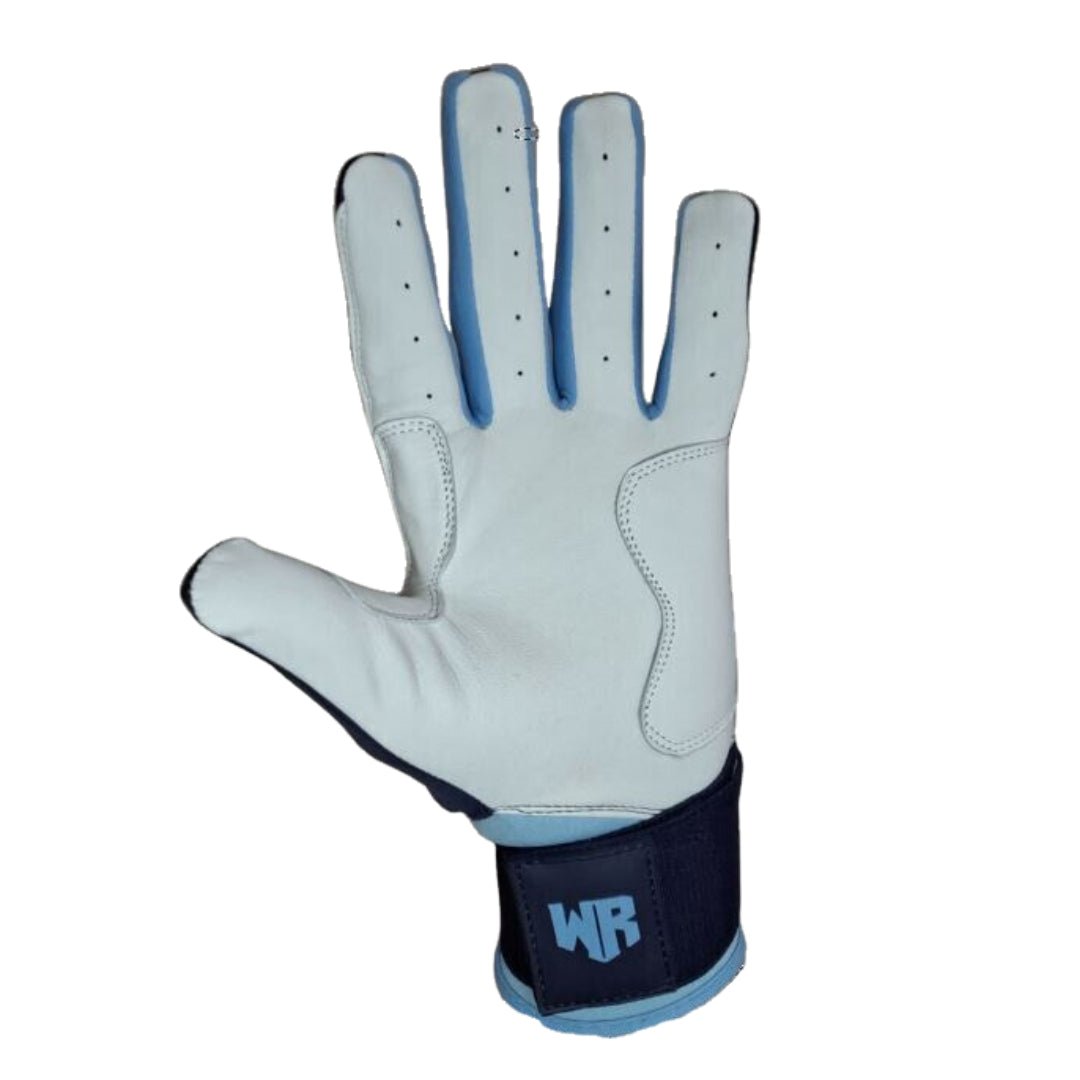 Windster Batting Glove - Long Cuff - Navy Blue - Full Leather - Windster Baseball